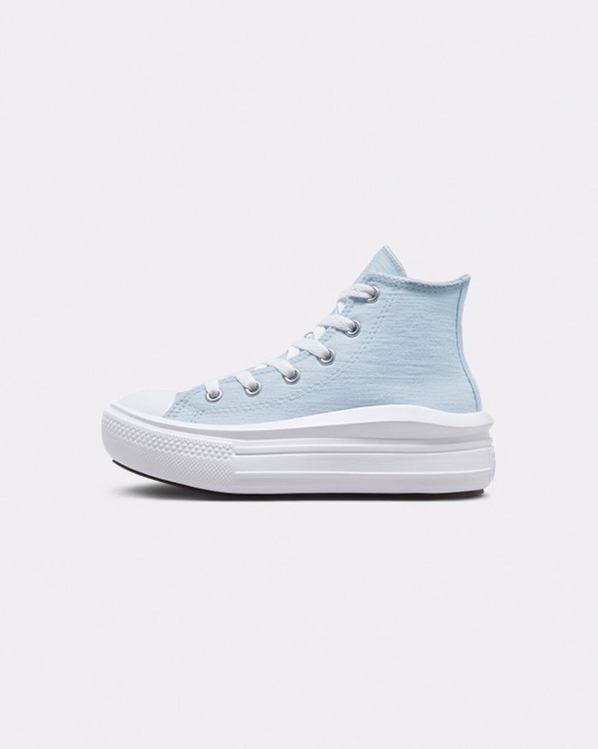 Sapatos Plataforma Converse Chuck Taylor All Star Move Cloud Patch Cano Alto Menina Azuis | PT H03T1P5